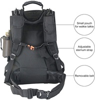 Sac à dos tactique antivol AYPPRO avec cadre interne, en nylon imperméable, pour affaires, voyages, ordinateur portable, EDC, trajets quotidiens, faible MOQ, logo personnalisé