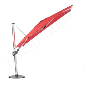 <span class=keywords><strong>Sombrilla</strong></span> de Patio en Cantilever de Aluminio, Diseño Comercial Personalizado, Manivela, Poste <span class=keywords><strong>Lateral</strong></span>, <span class=keywords><strong>para</strong></span> Jardín, Playa, Exteriores - Product Image 2