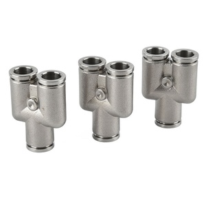 4 6 8 10 12 14 16mm Brass Nickel Stainless Steel Pneumatic Part Cylinder Air Fitting <b>Quick</b> Pipe <b>Connector</b> Manufacture - Product Image 5