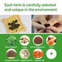 Chinaherbs Patch Minceur Ventre à l'Armoise 30 Jours, Merveille Amincissante à Base de Plantes pour Nombril, Minceur Post-partum, Patch Ventre Plat pour Perte de Poids