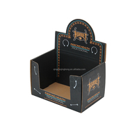 Boîtes de présentation en papier kraft ondulé avec logo personnalisé comptoir POS pour magasin de détail avec gaufrage et stratification mate