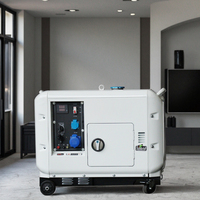 Générateur diesel silencieux certifié CE de norme européenne 5kva/5kw/8kva/10kva onduleur portable 50HZ 110V 220V 380V à faible bruit