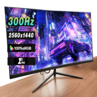 Offres Spéciales effets de rétroéclairage colorés 2560*1440 moniteur d'écran Ips moniteur de jeu 300/240/180/165/100hz 24/27/32 pouces 2K/4K