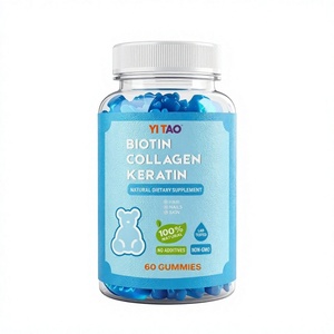 Bonbons gélifiés au collagène de marque privée - Soutien pour la croissance des cheveux, la santé de la peau et l'énergie - Complément alimentaire pour adultes - Product Image 1