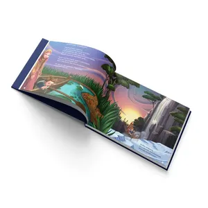 Özelleştirilmiş tam renkli grafik baskılı çocuk hikayesi lider ciltli çocuk fantezi kitap