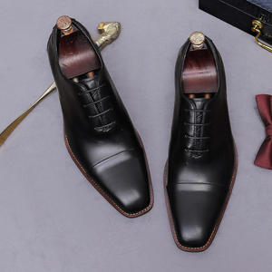 Zapatos formales de hombre personalizados al por mayor, zapatos de vestir de cuero italianos a la moda para boda, zapatos Oxford para hombre que aumentan la altura - Product Image 4