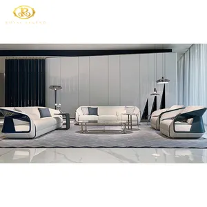 Di fascia alta design italiano in fibra di carbonio finiture in vera pelle divano di lusso mobili da soggiorno italiano divano componibile