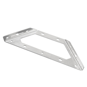 Support d'angle universel en acier inoxydable pour support d'étagère, support de fixation durable à connexion sur trois côtés - Product Image 1