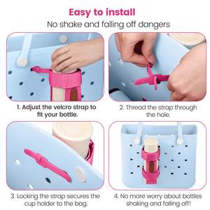 Portavasos para Bolsa Bogg, Compatible con Stanley, Portavasos Ajustable para Bolsa Simply Southern - Product Image 6