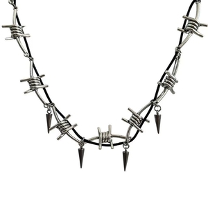 <span class=keywords><strong>Dark</strong></span> <span class=keywords><strong>Gothic</strong></span> Punk <span class=keywords><strong>Metal</strong></span> Rivets Personnalité Hip-hop Chaînes de clavicule pour hommes et femmes - Product Image 5