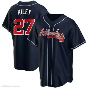 Jersey bisbol bordir asli Atlanta Braves Detroit Tiger seattle mariner mlbing kemeja jahit khusus semua tim