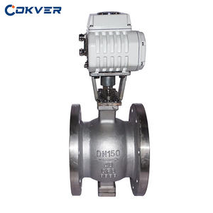 Электрический фланцевый шаровой кран из нержавеющей стали V-образного типа - Product Image 4