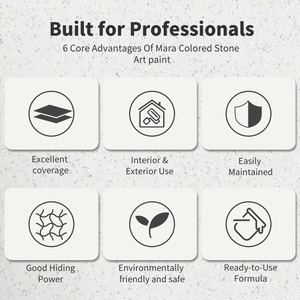Pintura Decorativa Mara con Efecto Mármol para Interiores y Exteriores, <span class=keywords><strong>Revestimiento</strong></span> para Paredes, Pintura Artística con Piedras de Colores - Product Image 2