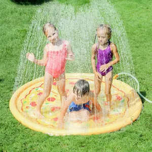 Equipamento inflável para brincar aquático para crianças, tapete inflável para brincar ao ar livre no quintal, piscina, tapete aquático