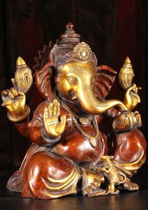 Bán Tượng Ganesh Chúa Tể Ấn Độ Nhiều Màu Đồng Đúc 3 Feet 3 Ft 12 Inch Trang Trí Kaman Ganesh-<span class=keywords><strong>lakshmi</strong></span> - Product Image 2