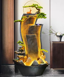 Resin Feng Shui Ball Living Room Cabinet Decoration Factory Direct Cheap Price Water Fountain Ornaments for Wealth Model