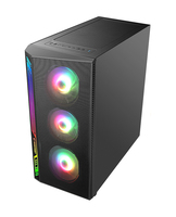 Boîtier d'ordinateur ATX en verre trempé haut de gamme AntarcChill pour PC de bureau, boîtier de jeu PC OEM, tours d'ordinateur RGB