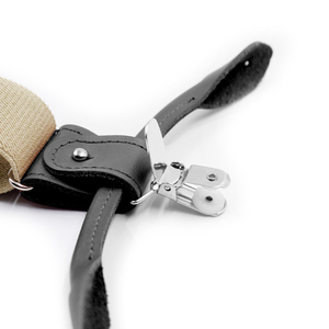 Fashion Classic Luxury Adjustable 3.5cm Men and <strong>Women</strong> New Black Leather Dual Clips <strong>Suspender</strong> <strong>Belt</strong> for Daily Wear - Product Image 6