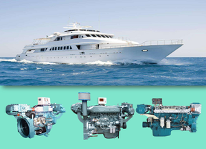 Produit phare : Moteur marin Sinotruck WD415-16 de 79-155 CV pour bateaux de pêche, idéal pour les voyages en toute mer, moteur marin - Product Image 2
