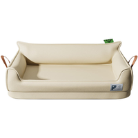Lit pour chien en tissu suédé épais, design mignon et original, rose et marron, pour chien et chat, lavable, pour la maison