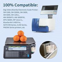 Ücretsiz örnek 4 inç kullanımlık termal etiket doğrudan Linerless yapıştırıcı Sticker parlak plastik barkod 3 inç astar az kağıt rulolar