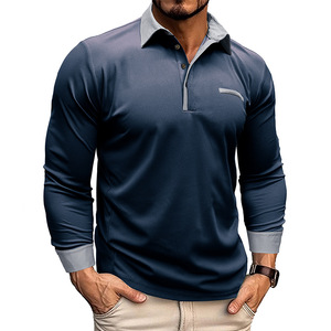 Nuova Collezione Autunno 2026: Maglione a Collo Alto a Maniche Lunghe, Abbigliamento Maschile di Tendenza, <span class=keywords><strong>Polo</strong></span> da Uomo di Alta Qualità, Casual e Versatile - Product Image 4