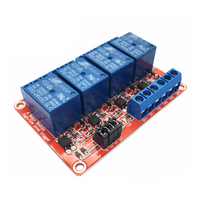 Carte d'extension de relais à déclenchement par niveau haut et bas isolée par optocoupleur, module de relais 4 voies 5V/12V/24V