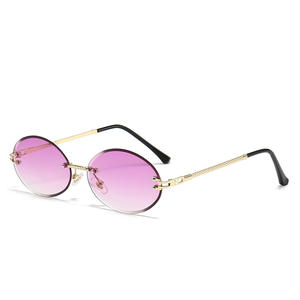 <span class=keywords><strong>Gafas</strong></span> de Sol Elípticas de Moda, Lentes de Color Caramelo, Protección UV380 Personalizada, <span class=keywords><strong>Gafas</strong></span> de Sol para Exteriores, Lentes Transparentes Estilo Océano - Product Image 3