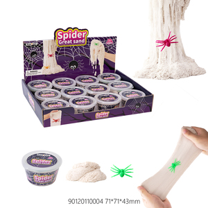 Halloween Theme Great Sand White Non Sticky Stretch Sand with Spider Accessories Display Box Packaging - Product Image 6