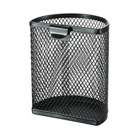 Support de stylos suspendu en maille métallique demi-rond, organisateur de bureau peu encombrant pour le rangement de fournitures de bureau, scolaires et domestiques