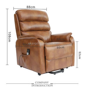 Sillón Reclinable Eléctrico de Cuero Moderno, Muebles para el Hogar, Sillón de Cuero para Sala de Estar, Silla de Oficina Elegante - Product Image 5