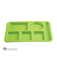 Vente en gros d'assiettes à 6 compartiments de haute qualité Conception épaissie durable Mélamine École Restauration rapide Restaurant Buffet Restaurant Utilisation