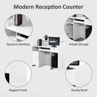 Comptoir de réception en bois moderne et minimaliste, bureau de caisse universel, simple et élégant, pour usage domestique ou hospitalier