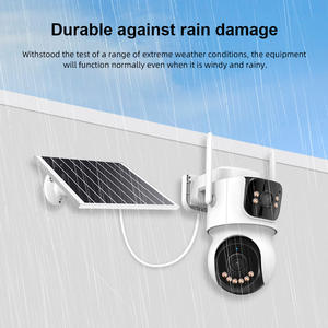 KERUI TQ9 AOV Беспроводная 4G камера на солнечной батарее 4 Мп ICsee наружная камера PTZ с двойным объективом система обнаружения человека система наблюдения за солнечной батареей - Product Image 5