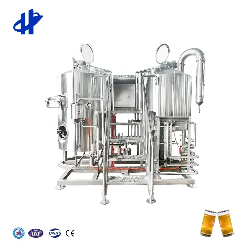 500L 600L 800L 1000L المنزل معدات تخمير البيرة Brewhouse نظام Beerpub والفندق