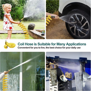 Tuyau d'arrosage spiralé rétractable de haute qualité, résistant aux produits chimiques et à l'usure, pour toutes les conditions météorologiques, tuyau d'arrosage de jardin en <span class=keywords><strong>EVA</strong></span> - Product Image 2