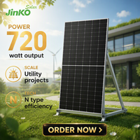 Panneau solaire photovoltaïque bifacial double vitrage Jinko Tiger Neo N-type 66HL5-BDV 725W 730W 735W 710W 715W 720 Watt