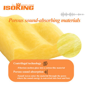 ISOKING Panneaux acoustiques modernes en fibre de verre <span class=keywords><strong>rigide</strong></span>, à haute performance CAC, encastrés, à large révélation, écologiques et ignifuges pour hôtels et appartements - Product Image 5