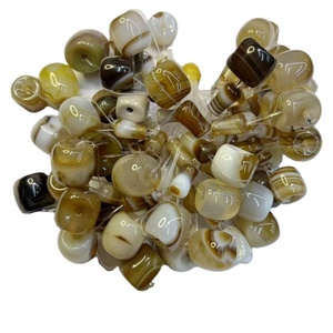 Pulsera de Cuentas de Ágata de Seda, Collar, Accesorio, Cabeza de Buda King Kong, Buda Bodhi Marrón, Joyería de Piedra Semipreciosa, Cuentas Marrones - Product Image 2