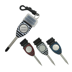 Herramienta 3 en 1 para Limpiar Palos de Golf, Fácil de Limpiar y Transportar, Cepillo para Ranuras de Palos de Golf - Product Image 1