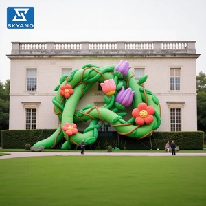 Guirlande de fleurs gonflables personnalisées, guirlande florale gonflable, fleurs Alice pour toile de fond d'événement, publicité, <span class=keywords><strong>décoration</strong></span> gonflable - Product Image 3