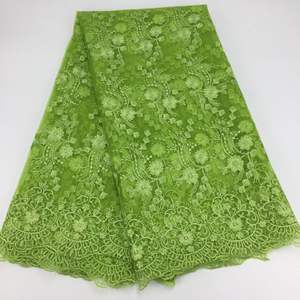 2022 tissu de Voile de luxe avec perles de broderie Chantilly pour la dentelle africaine française de mariée brodée suisse pour le mariage des femmes <span class=keywords><strong>Dr</strong></span> - Product Image 2