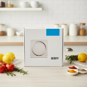 Caja de Embalaje Plana Plegable Personalizada para Báscula Electrónica de Cocina Portátil y Báscula Digital de Grasa Corporal - Product Image 1