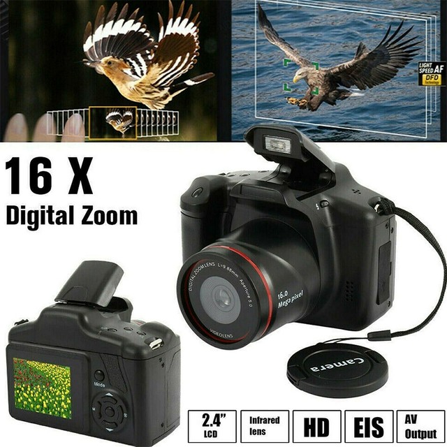 Hot Sell H05 16.0 Mega Pixel HD DV SLR Camera with 2.4 Inch LCD and Full HD 720P Recording EIS CMOS Sensor Digital Camera for Ki
