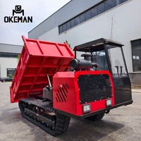 Nouveau véhicule de transport sur chenilles OKEMAN Diesel Euro 5 à direction à gauche, 5 tonnes, camion de taille moyenne, personnalisable pour usage de construction, 57 CV
