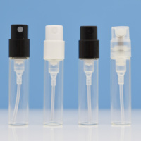 Bouteilles de Parfum en Verre HéLun avec Impression de Logo Personnalisé, Mini Flacons d'Échantillon de 1,5ml 2ml 2,5ml, Testeur Découverte