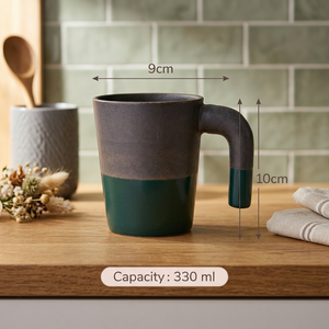 Mug à café en céramique, finition mate, couleur unie, design minimaliste, usage domestique - Product Image 1
