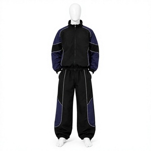 Prix d'usine, haute qualité, logo personnalisé, veste coupe-vent en nylon, ensemble de survêtement 100% imperméable et respirant, imprimé, deux pièces pour hommes - Product Image 1
