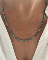 Collier ras du cou court bohème en perles turquoise, collier unique réglable en pierre naturelle, bijoux pour femmes, cadeaux pour femmes et hommes