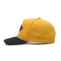 Casquette de baseball pour homme à 5 panneaux, perforée au laser, avec logo KB en PVC authentique, personnalisable, avec cordon en nylon, style casquette de chauffeur de camion et de golf